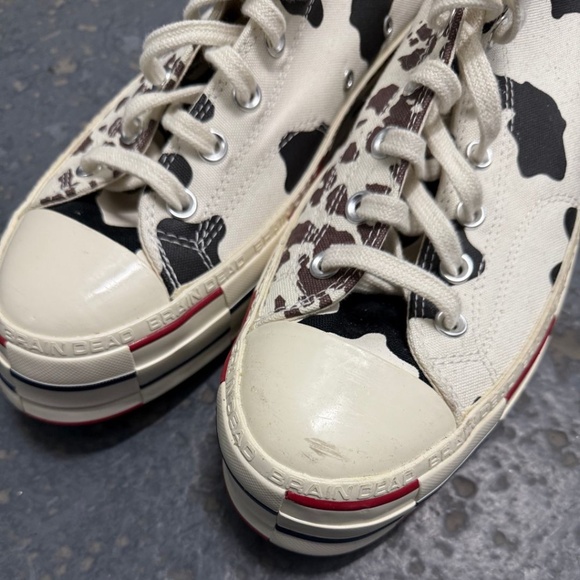 Converse x Brain Dead Cow Print High Top Sneakers - Picture 8 of 11